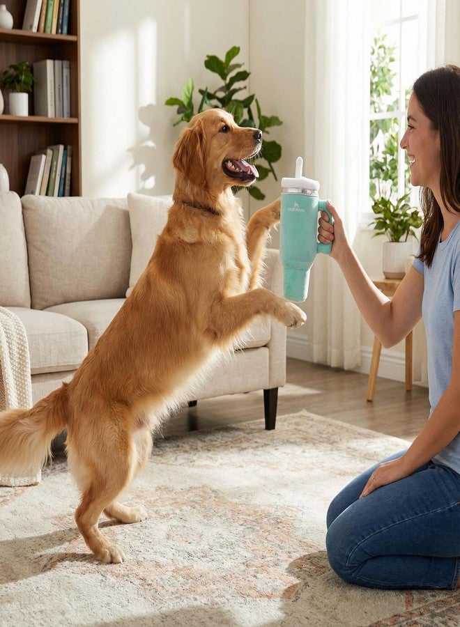 Nestpark Tumbler Cup Funny Dog Toy - Parody Plush Squeaky Crinkle Dog Toy (Mint Green) - Image 2