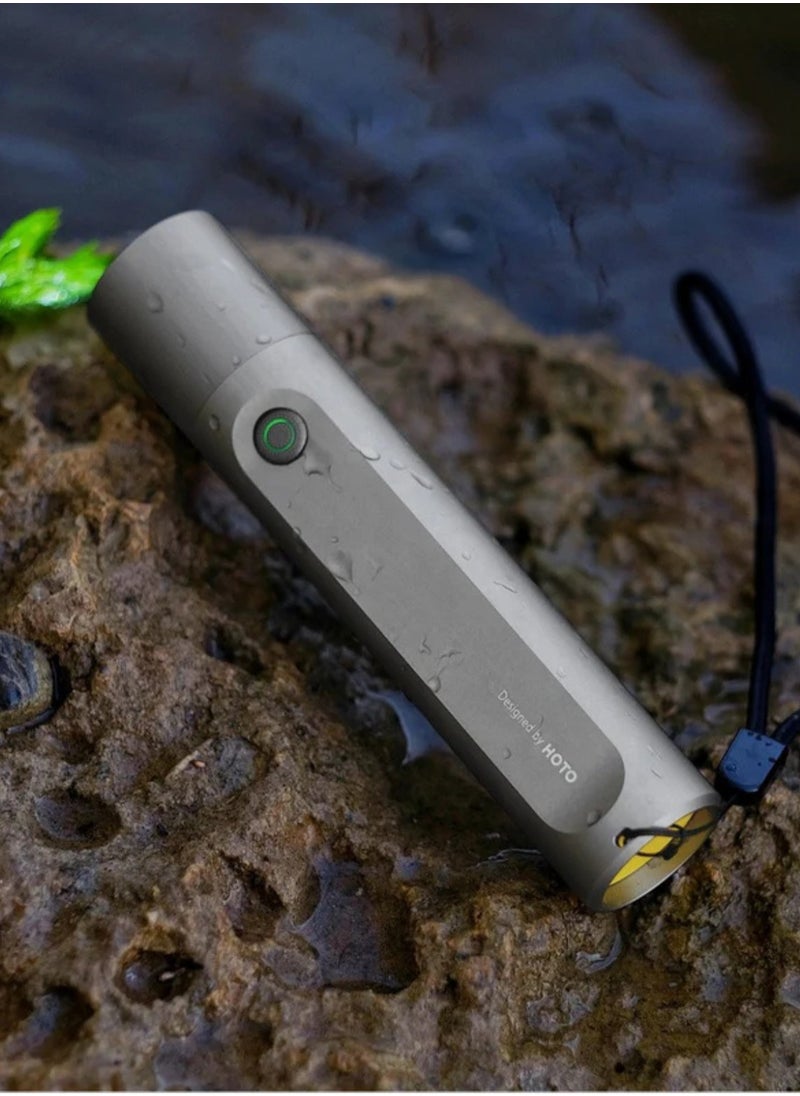 HOTO Flashlight Fit | 3 Lightning modes | Dustproof & Water-Resistant IP55 | Up to 24 hours continuous lightning | 300 lumens and a 200m reach | aluminum alloy case  - Image 2