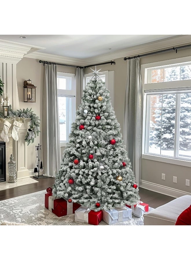 5FT - 1.5 Meter SNOW Artificial Christmas Tree 1200 Tips Xmas Tree With Sturdy Metal Stand – Easy Assembly Artificial PVC Christmas Tree For for Home, Office, Party,New Year Christmas Decoration - Image 5