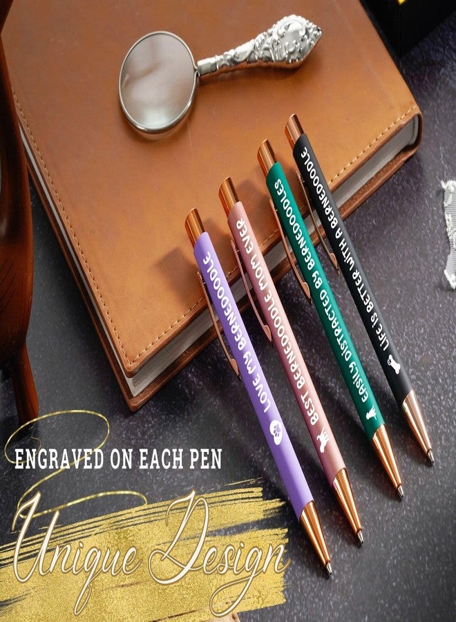 INNObeta Bernedoodle Gifts for Men Women, Ballpoint Pen Set of 4, Black Ink, Great for Birthday, Christmas, Thanksgiving Day - Image 2