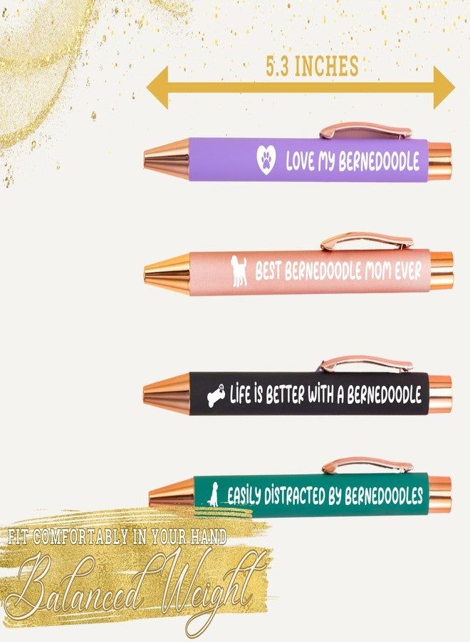 INNObeta Bernedoodle Gifts for Men Women, Ballpoint Pen Set of 4, Black Ink, Great for Birthday, Christmas, Thanksgiving Day - Image 5