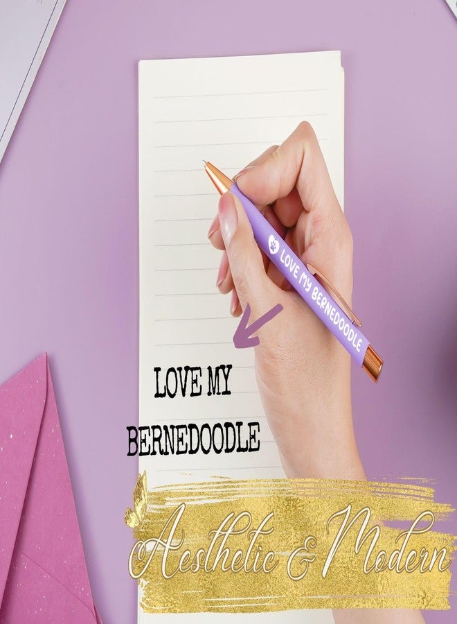 INNObeta Bernedoodle Gifts for Men Women, Ballpoint Pen Set of 4, Black Ink, Great for Birthday, Christmas, Thanksgiving Day - Image 4