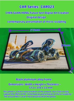 Painting - "CAR 023" by CHEN GUAN HONG: Future Sect Digital Art Creation, Sci-Fi Modern Artistic Design, Contemporary Presentation of Micro-Sculpting. This work is currently available exclusively on Platform "Noon";The following themes are related to the works: Artwork,Decorative Painting ,Modern Artwork,Abstract Paintings,Wall Art ,Interior Decoration,Home Decor,Classic Decor,Custom Painting,Office design,Commercial design,Model home design,Clubhouse interior design,Furniture design,Landscape design,Architecture design,Soft decoration,Molding,Villa design,Decorating,Interior Design,Residential Interior Design,Commercial Decorating,Budget-Friendly Decor Ideas,Modern Home Decor Trends,Vintage Decor Inspirations,Small Space Solutions,City-Specific Interior Designers,Tips for Maximizing Small Living Spaces,Latest Trends in Home Decor for 2025.