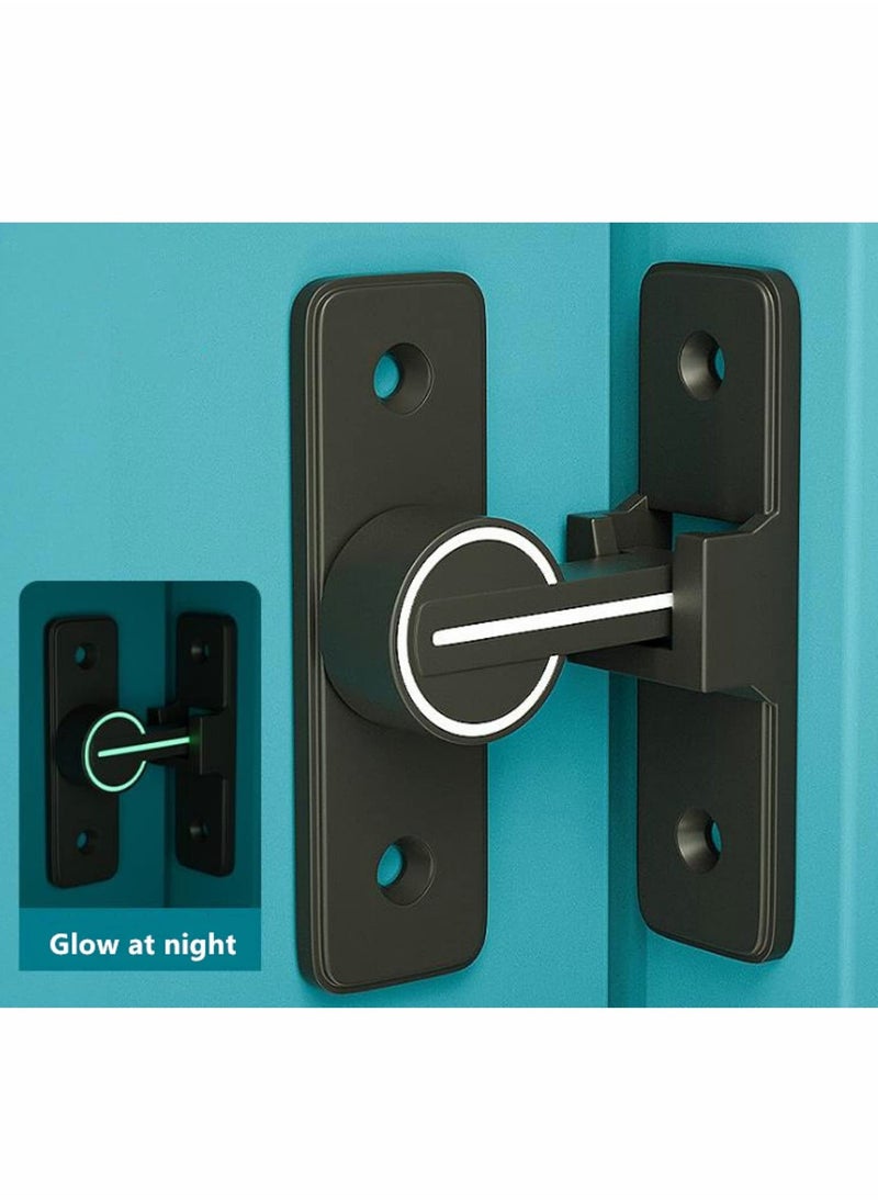 KASTWAVE 90 Degree Right Angle Door Lock, Heavy Duty Flip Door Latch Bolt Lock cam Lock Door and Window Push-Pull Lock Rod Bolt barn Push-Pull Door Lock (Luminous Tone)  - Image 2