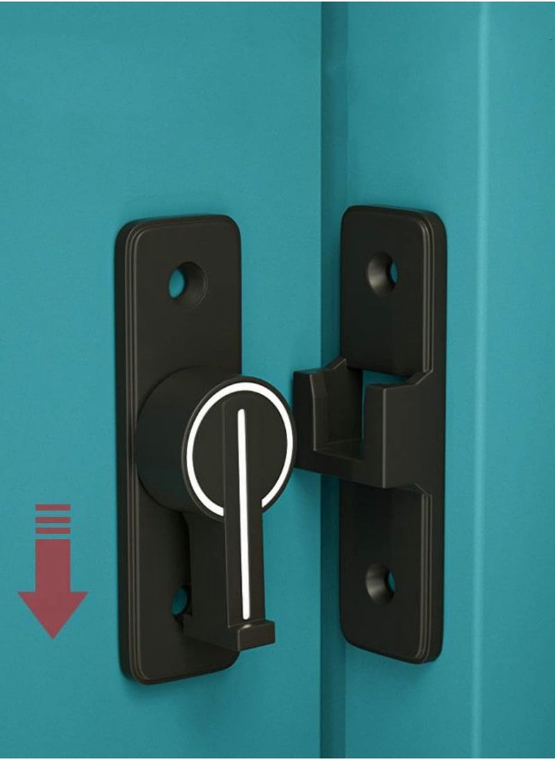 KASTWAVE 90 Degree Right Angle Door Lock, Heavy Duty Flip Door Latch Bolt Lock cam Lock Door and Window Push-Pull Lock Rod Bolt barn Push-Pull Door Lock (Luminous Tone)  - Image 4