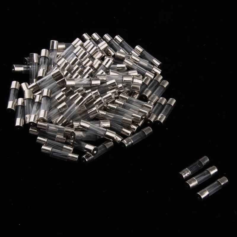 klarako 100 Pack Quick Blow Glass Tube Fuse Kits Amp Replacements 5x20mm  10 Values  1A - Image 2