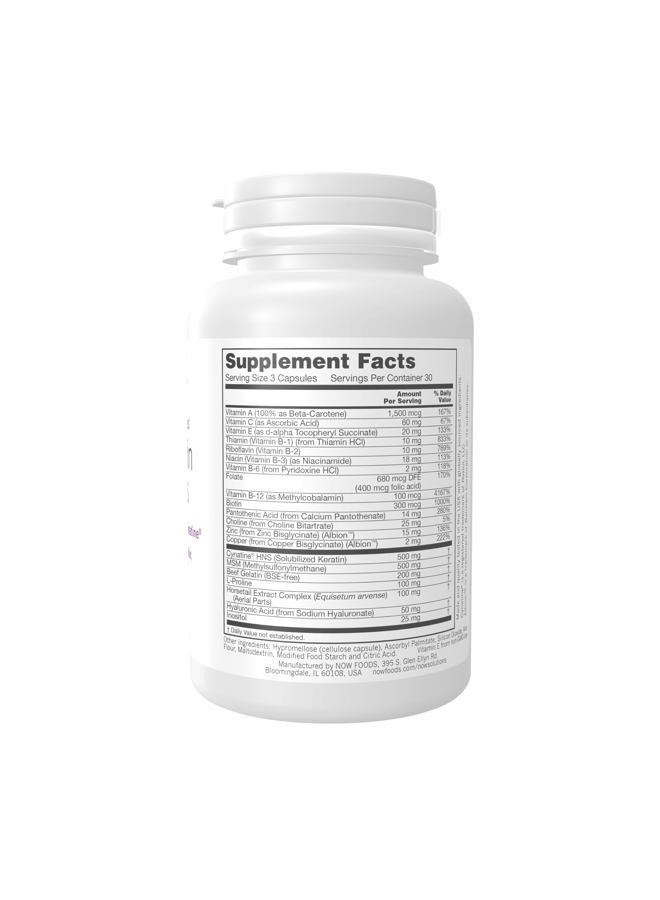 NOW Solutions, Hair, Skin and Nails, Clinically Advanced, Support with Clinically Tested Cynatine®, 90 Veg Capsules