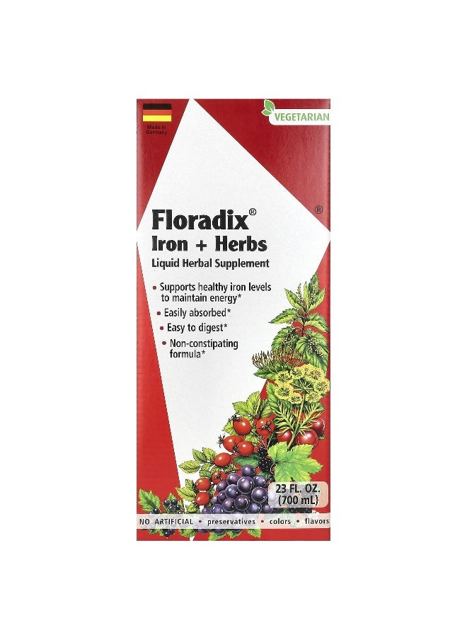 Floradix - Floradix, Floradix, Iron + Herbs, 23 fl oz (700 ml) - Image 1