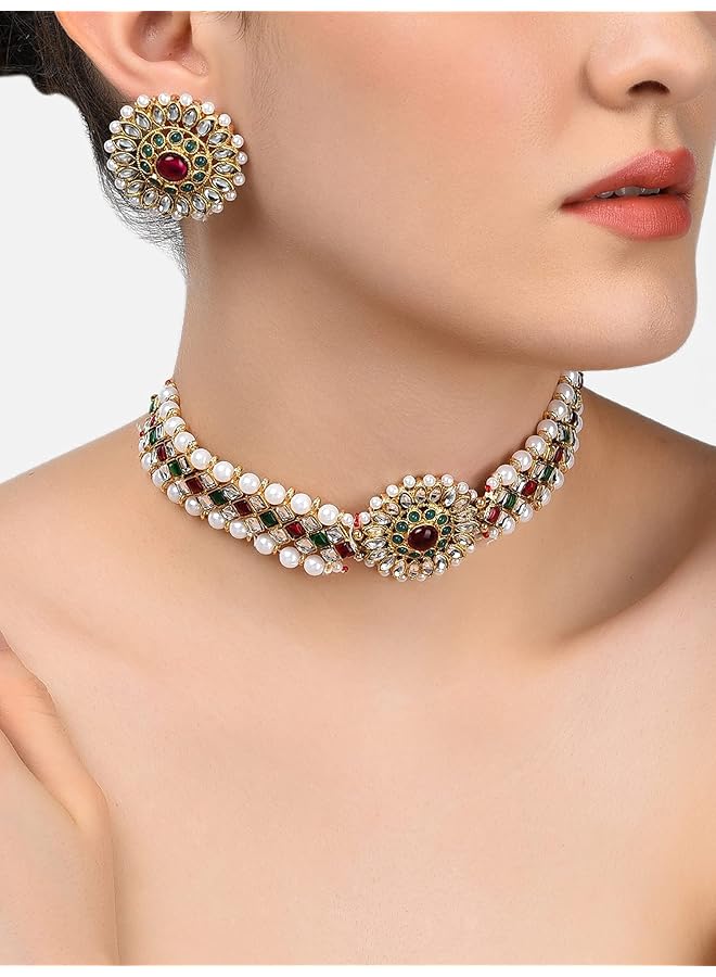 erorex Jewelery Set For Women Golden Zpfk9362 - Image 4
