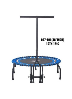 ULTIMAX Trampoline 38 Inches Trampoline with handle bar For Indoor Fitness Bungee Trampoline Exercise Rebounder  - Image 5