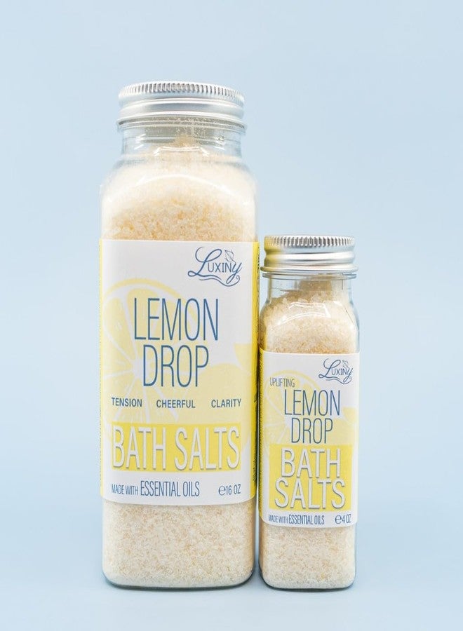 Luxiny Bath Salts for Women, Relaxing Sea Salt Bath Soak with Moisturizing Almond Oil and Essential Oils, Made in The USA by Luxiny, 16 oz. (Lemon Drop) - Image 3