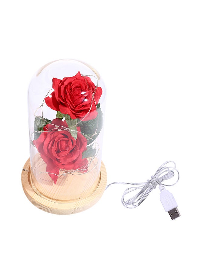 نيبمينينت شريط مصابيح LED بتصميم زهور من قطعتين مع غطاء زجاجي متعدد الألوان 27.0X16.0X16سنتيمتر