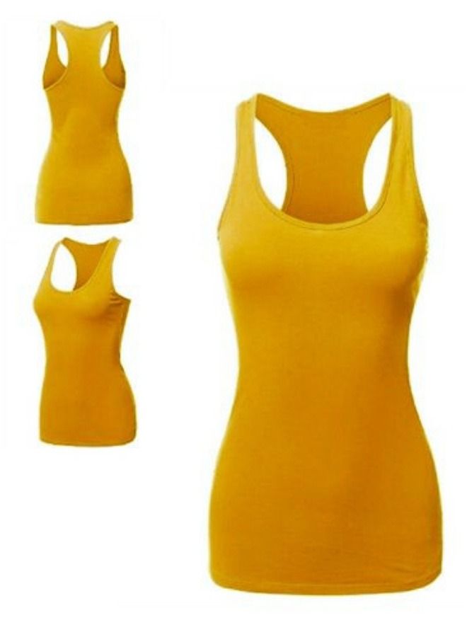 Dabbagh Women cotton blend basic top tank body shirt