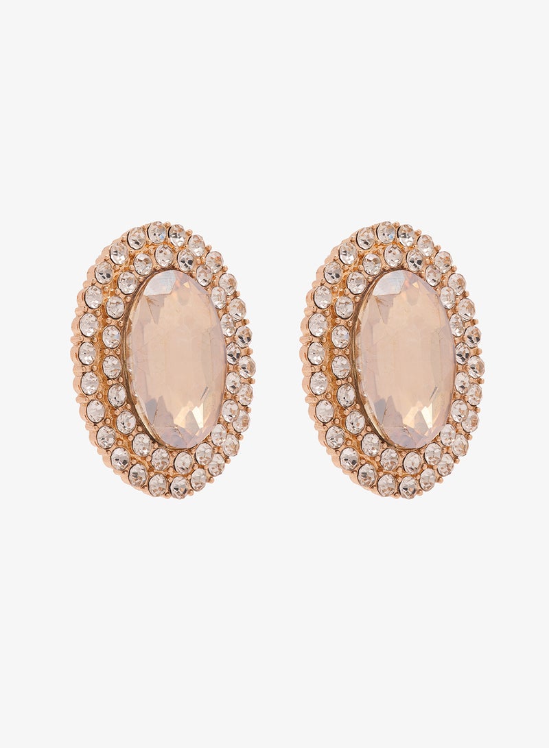 Khizana Diamonte Pearl Detail Embellished Choker Set - Image 4