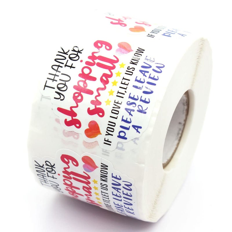 Handmade Thank You Stickers  500 Labels Per Roll for Small Business  Online Retailers