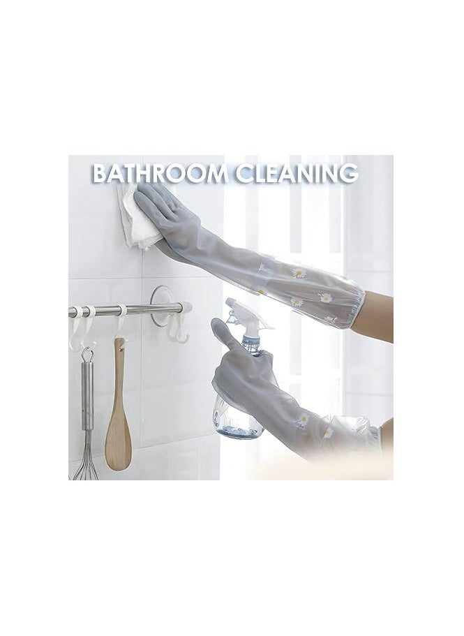 Oasisgalore 6 Pairs Dishwashing Cleaning Gloves, Reusable Rubber Gloves for Kitchen Gardening  - Image 4