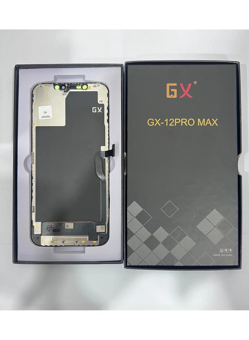 GX High-quality Full replacement inner screen compatible with the iPhone 12 Pro Max Oled 120HZ (FHD+) - Brand GX - Image 1