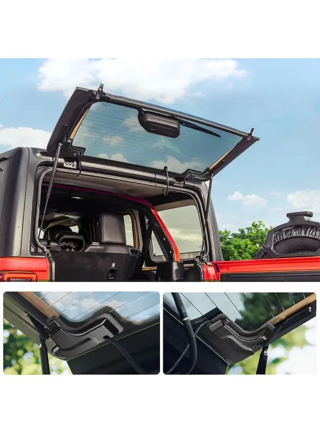 For Jeep Wrangler JL 2018-2024 2pcs Heater Wire Protection Cover Black Trim - Image 5
