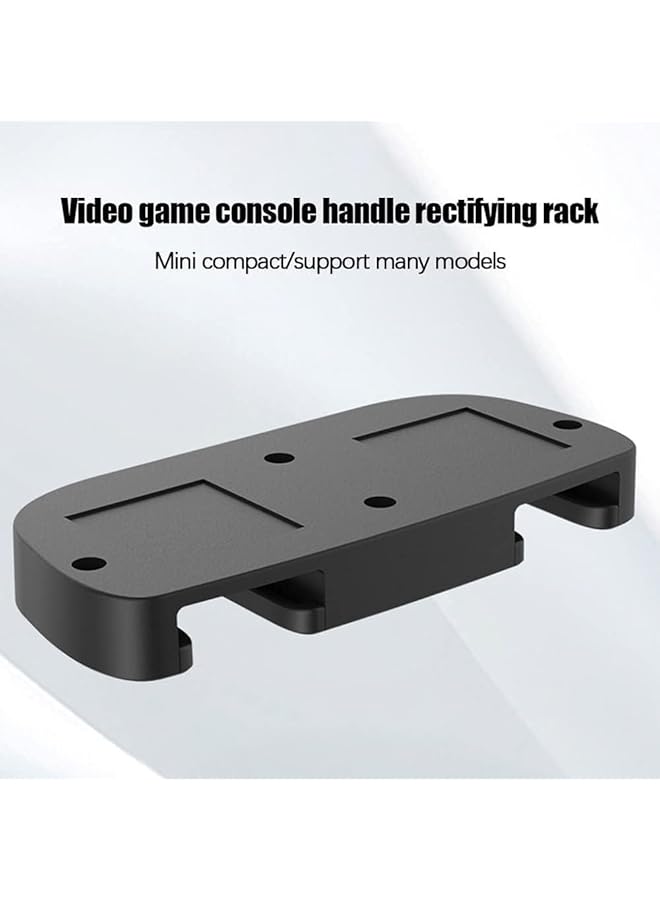 كيلا حامل طاولة للتحكم مكون من قطعتين مناسب لوحدات تحكم بلاي ستيشن 5 وبلايستيشن 4 بدون عصا حفر وحامل تحت المكتب متوافق مع بلاي ستيشن 5 وبلايستيشن 4 وحامل وحدة تحكم مثبت تحت المكتب (أسود) - Image 3