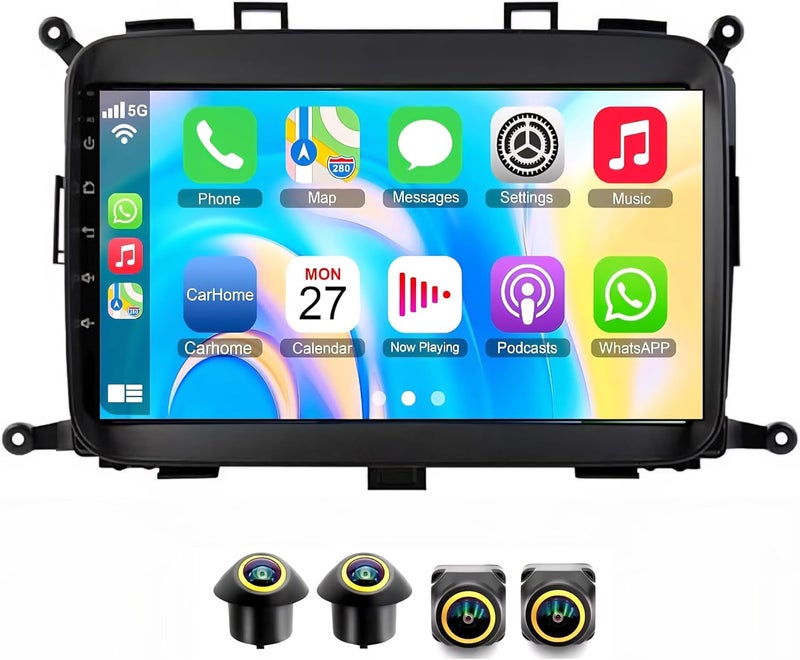 VIEREX Kia Carens Android Car Stereo with Apple CarPlay - Image 1