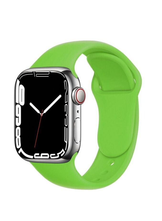 Apple Watch Band 41mm 40mm 38mm Soft Silicone Sport Band Replacement Wrist Strap Compatible for iWatch Apple Watch Series 7/SE/6/5/4/3/2/1 (41mm/40mm/38mm) - Image 1