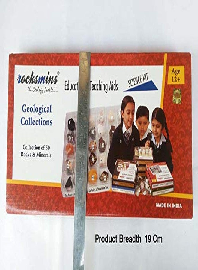 rocksmins Rm50Pta Collection of 50 Rocks & Minerals for Education Samples Collections Introductory Activity Geology Earth Science - Image 2