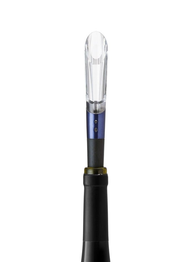 Rabbit Aerate and Preserve Wine Set, Wine/Champagne Sealer and Super Aerator (Blue), Standard - Image 3