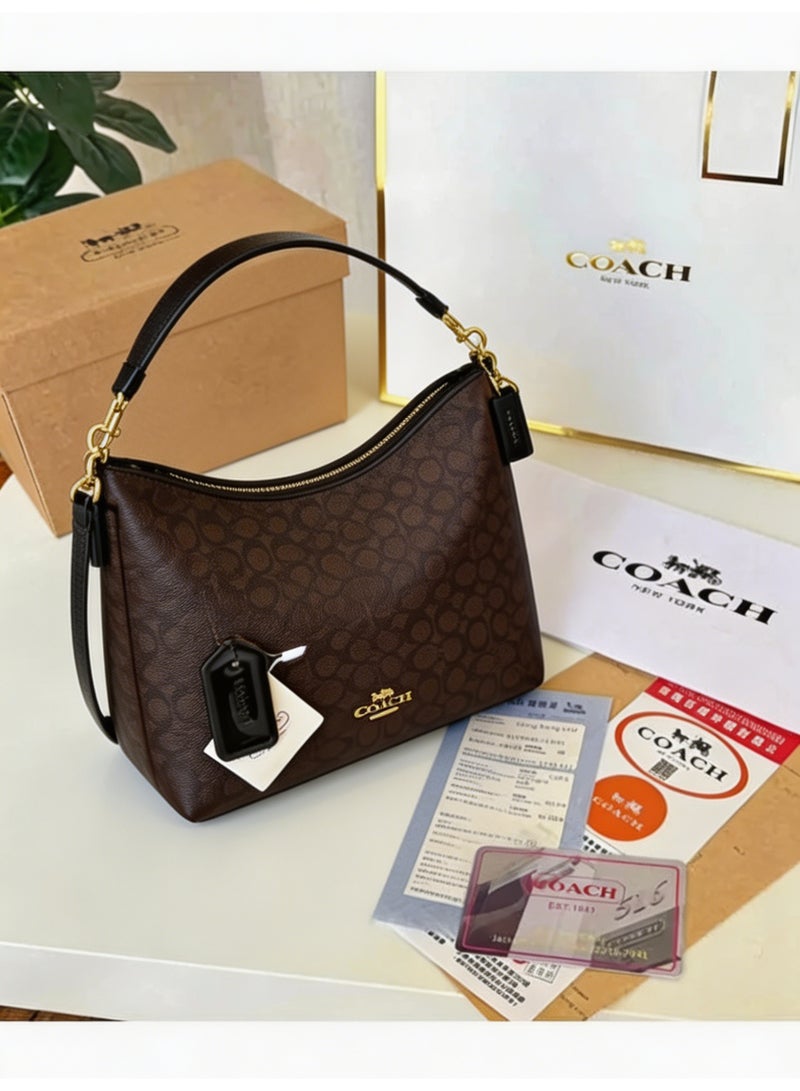 coachoutlet Coach Laurel 31 Removable Strap Women's Signature Wander Bag Underarm Bag Shoulder Crossbody Handbag - Image 1