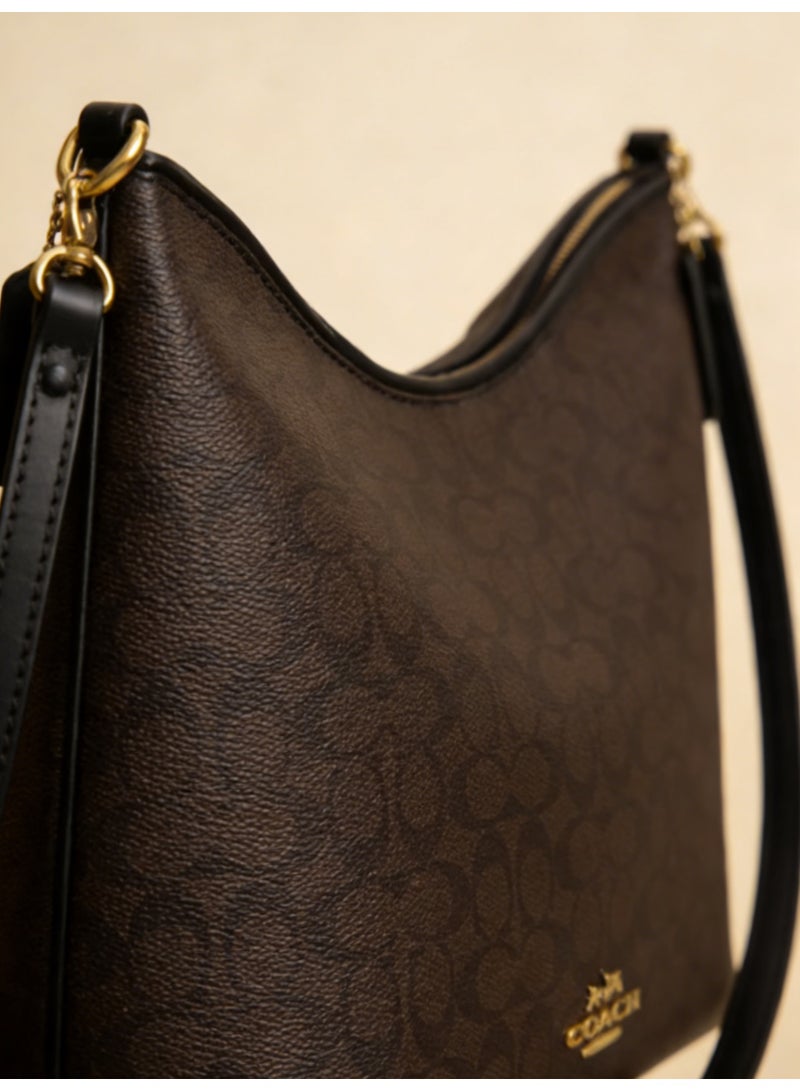 coachoutlet Coach Laurel 31 Removable Strap Women's Signature Wander Bag Underarm Bag Shoulder Crossbody Handbag - Image 4