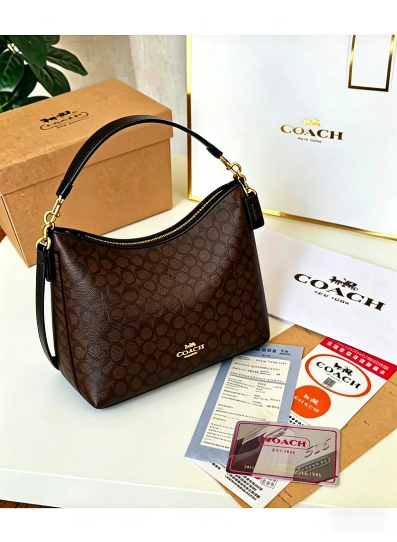 coachoutlet Coach Laurel 31 Removable Strap Women's Signature Wander Bag Underarm Bag Shoulder Crossbody Handbag - Image 1