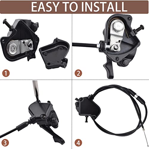 LAXEEM 7/8'' 22mm Metal Thumb Throttle Cable Accelerator Handle Assembly For Chinese 50cc 70cc 90cc 110cc 125cc 250cc ATV Quad Go Kart Pit Bike - Image 3