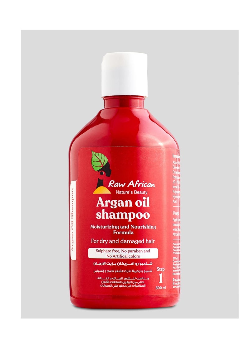رو أفريكان روافريكان ارجان شامبو + مغذي بصيلات الشعر - Image 2