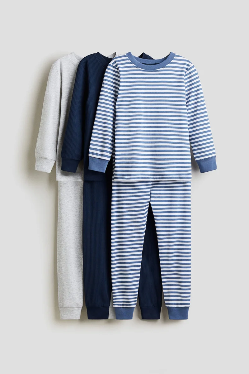 اتش اند ام بيجاما من القطن - عبوة من 3