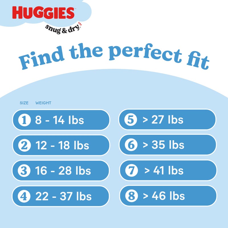 Huggies Size 5 Diapers, Snug & Dry Baby Diapers, Size 5 (27+ lbs), 168 Count (6 Packs of 28), Packaging May Vary - Image 5