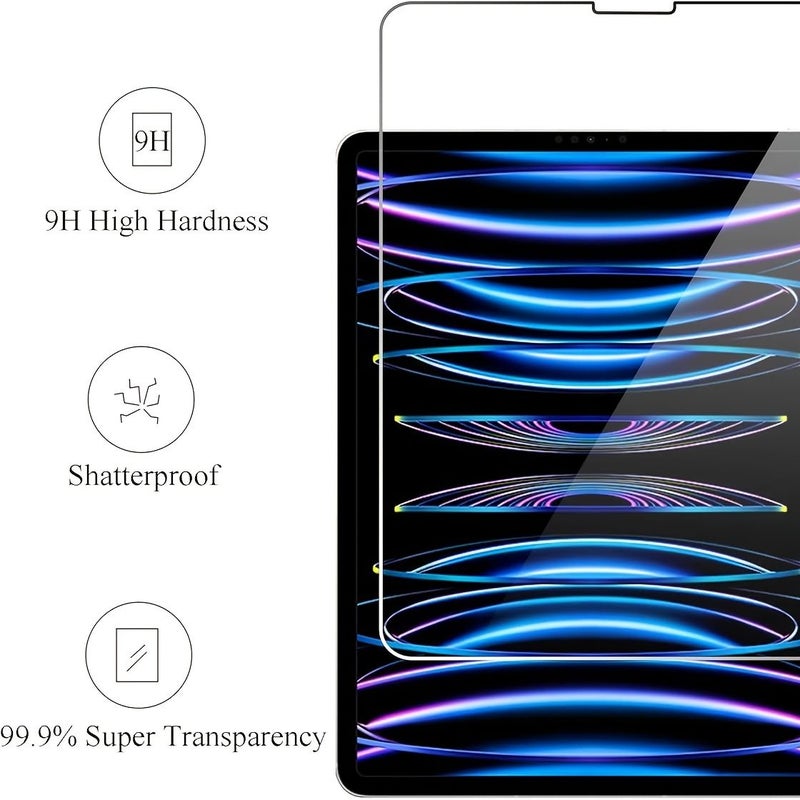 Tempered Glass Screen Protector Compatible with iPad Pro 11 Inch 2022 Touch ID Apple Pencil Case Friendly 2 Pack Set 10 9 Inches - Image 2