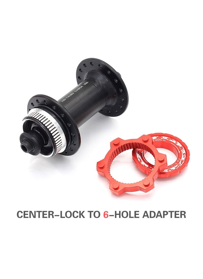Center Lock Adapter Bicycle Centerlock Adapter to 6-Bolt Rotor Adapter MTB Bicycle Fitting Adapter Disc Brake Boost Hub Spacer