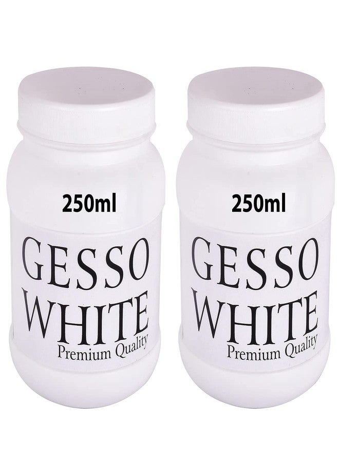 Pantonic White Gesso for Acrylic Painting, Oil Painting Universal Gesso Primer, 250ml, Pack of 2 - Image 1