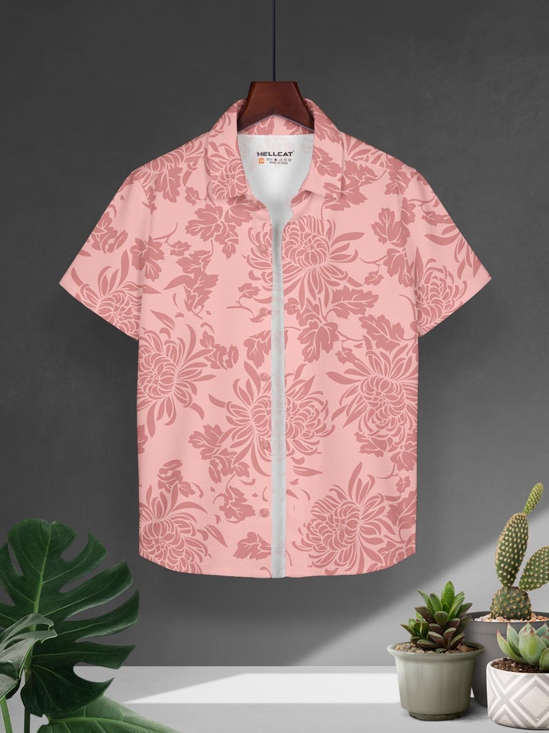 HELLCAT Navy Blue, Pink Trendy Regular Fit Printed Causal Shirt for Boys - Pack of 2_Navy Blue/Pink_3-4 Years - Image 3