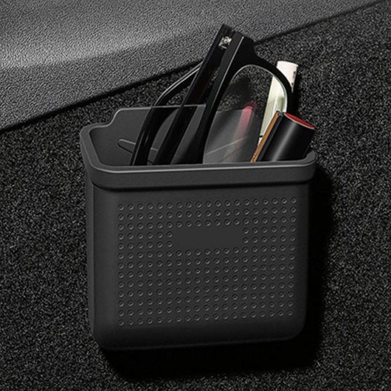 Car Side Pocket Organizer: Silicone Material Multipurpose Storage - Hook And Loop Easy Installation Center Console Organizer For Tesla Model 3 2017-2023, Tesla Model Y 2021-2023 - Image 4