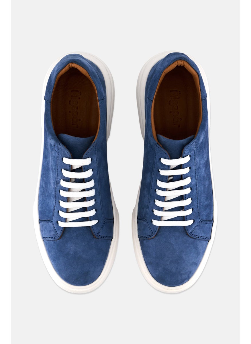 Algspar Men Lace Up Casual Shoes, Blue  - Image 3
