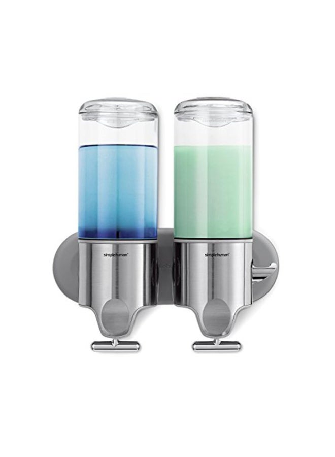 simplehuman Wall Mount Pumps  Stainless Steel  444 Ml - Twin  - Image 1