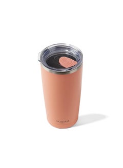 VAHDAM VAHDAM, Stainless Steel Tumbler (500ml) Coral | Vacuum Insulated, Double Wall, Sweat-Proof Sipper with Lid for Hot and Cold Drinks | Coffee Mug  - Image 3