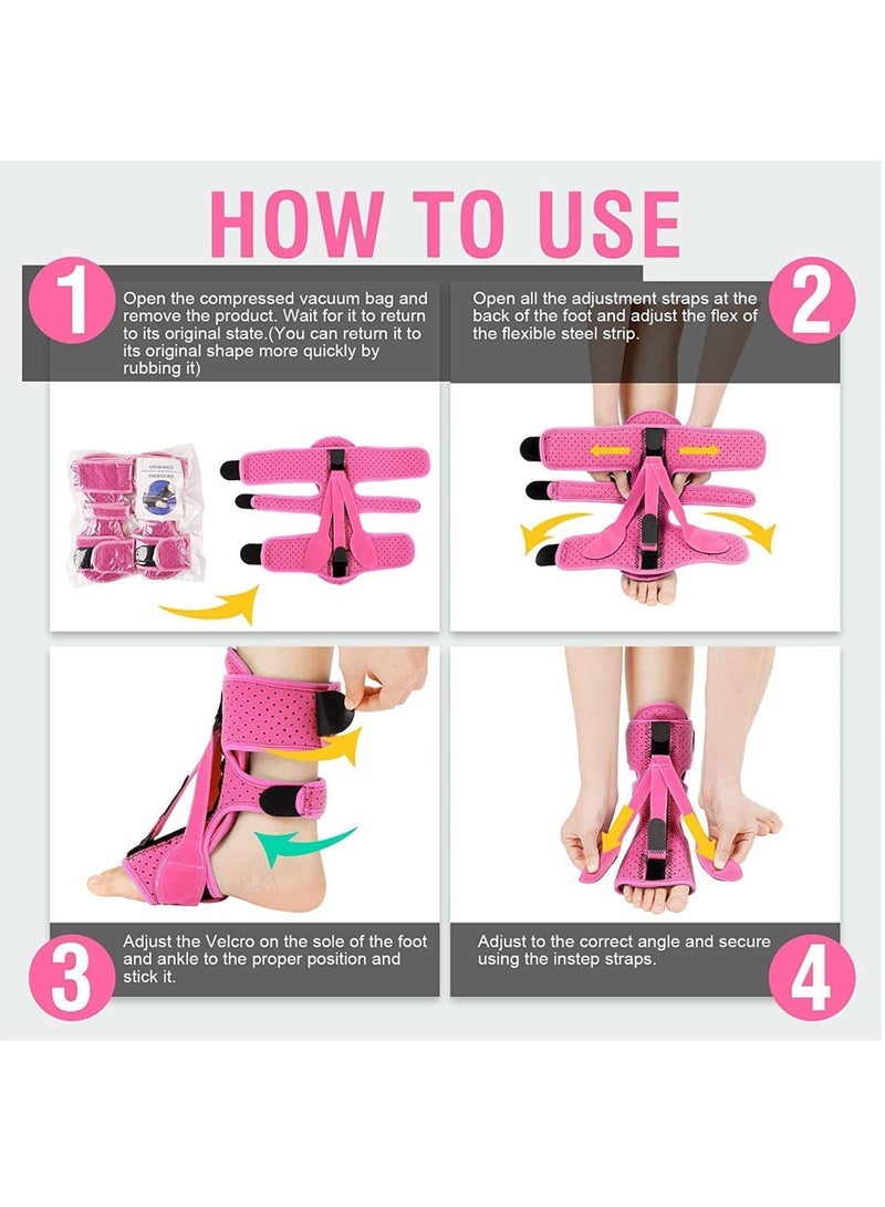 Captaintech Pack Plantar Fasciitis Night Splint Upgrade 3 Adjustable Straps Plantar Fasciitis Relief Night Splint for Women & Men Relief Brace for Plantar Fasciitis Relief Achilles Tendonitis and Foot Drop - Image 5