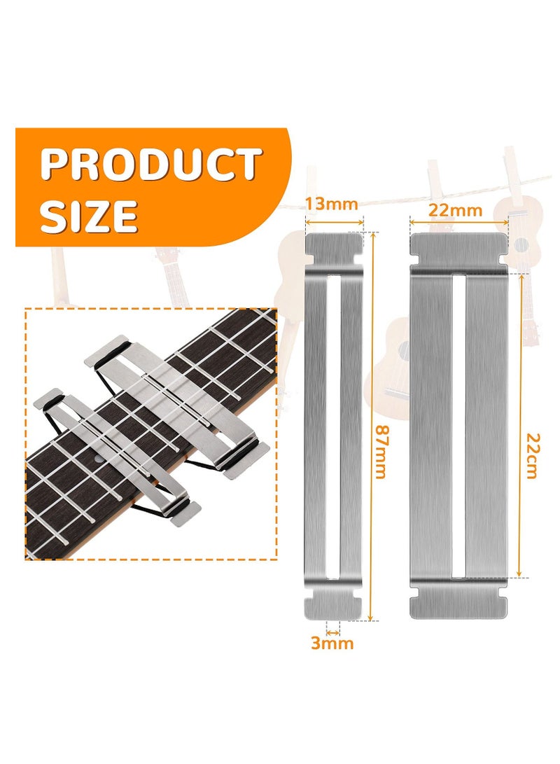 SOLARAE 3 Set Guitar Fingerboard Guards, Stainless Steel Bass Guitar Fingerboard Guards for Dressing and Polishing Frets - Image 2