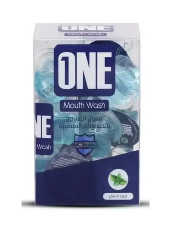 غسول الفم ون تاتش أدفانسد بنكهة النعناع ​​20 كبسولة 15 مل