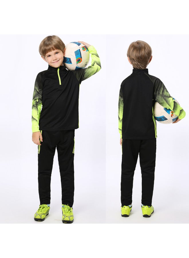 Autumn And Winter Football Training Uniforms Autum Suit Team Uniforms Kidsren's Boys Student Sports Winter Long-sleeved Suits