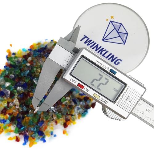 TWINKLING High Luster Crushed Glass, Broken Glass, Glass Gems Chips for DIY Resin Art Epoxy Crafts, Nail Art, Geode Painting, 1-3mm(200g) (Mixted Color) - Image 2
