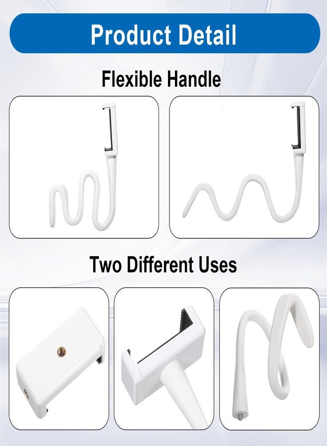 Sibba Stroller Phone Holder 1 Pack, Universal Flexible Arm Mount for Treadmill Steering Wheel Shopping Cart Bike, Hands Free Cell Phone Stand for Baby Stroller, Stainless Steel 16.5 inch - Image 3