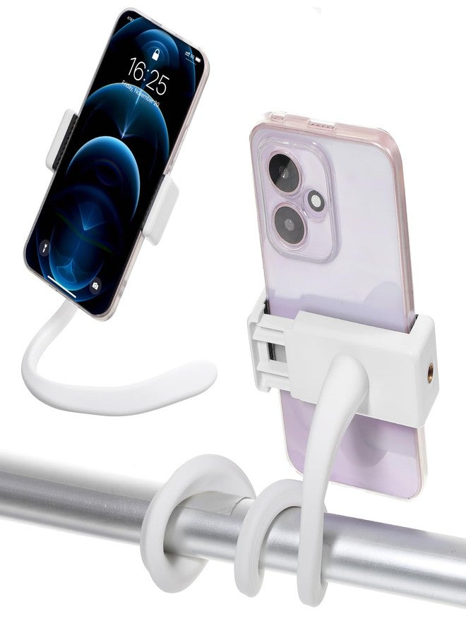 Sibba Stroller Phone Holder 1 Pack, Universal Flexible Arm Mount for Treadmill Steering Wheel Shopping Cart Bike, Hands Free Cell Phone Stand for Baby Stroller, Stainless Steel 16.5 inch - Image 1