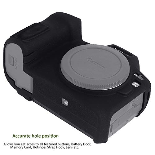 Easy Hood Case Compatible with Canon EOS R Digital Camera, Anti-Scratch Soft Silicone Rubber Housing Case Shell Protective Cover Skin Protector Guard Shield (Black) - Image 5